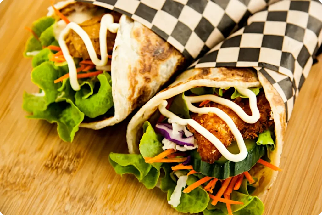 Chicken salad wraps
