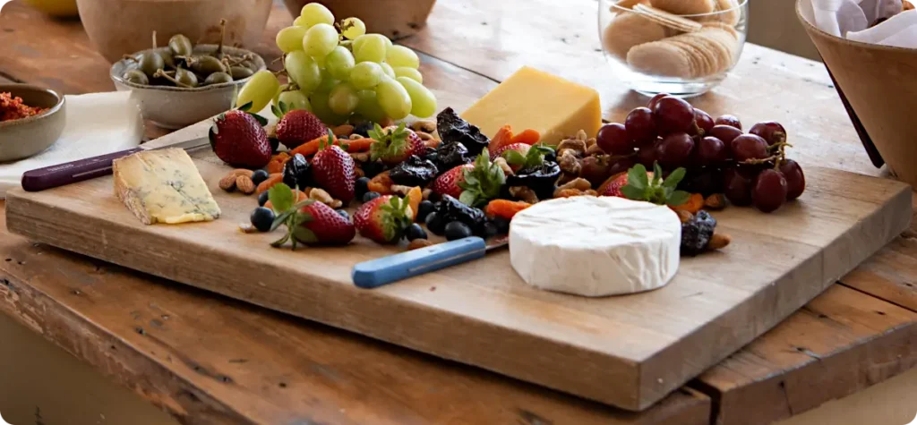 Lunch ideas for school: Cheese and Fruit