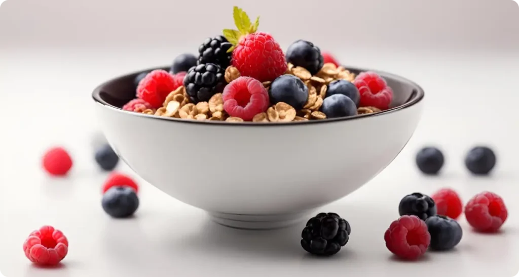 Breakfast for dinner ideas: Fruit and cereal