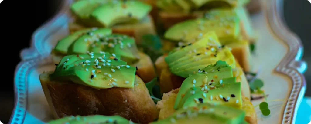 Finger food for party: Mini Avocado Toasts